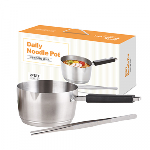 리빙아트 데일리 누들팟 2P세트(라면냄비+집게)