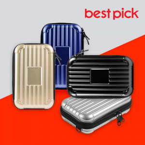 베스트픽 여행용 어깨끈 크로스백 하드 캐리어 파우치