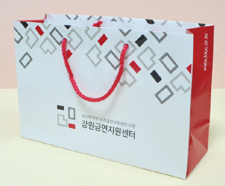 종이쇼핑백 350x130x240mm 스노우지200g #4