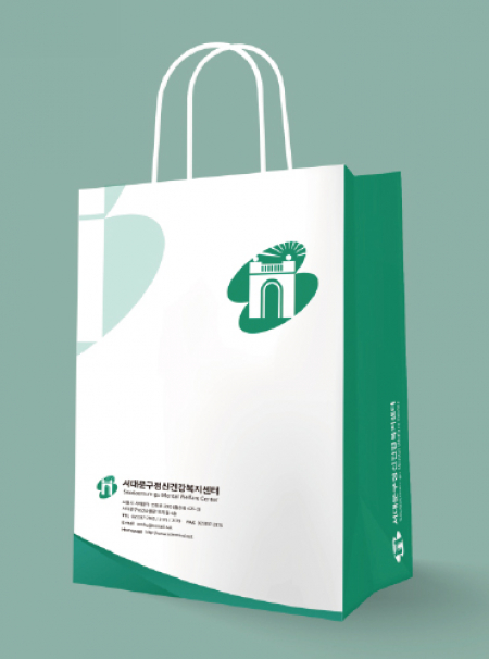 종이쇼핑백 350x130x240mm 스노우지200g #5