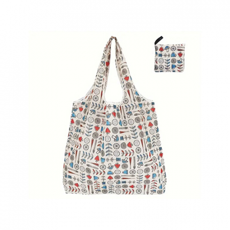 366 베이지색 식물 패턴 접이식 가방 1개 #2