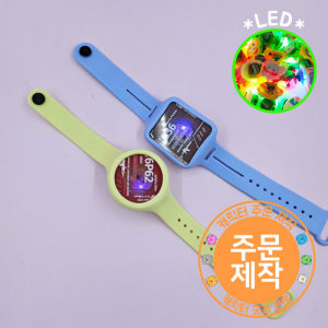 LED 아크릴캐릭터 실리콘팔찌 // 주문제작