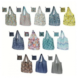 345 6개의 재사용 가능한 쇼핑 토트백