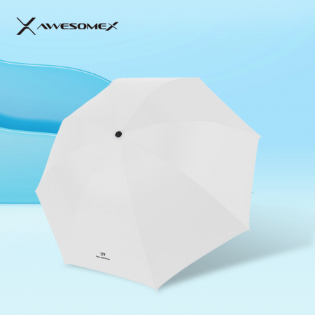 어썸엑스 UV차단 3단 수동 암막 파스텔 우양산(UPF50+) 화이트 // 인쇄배송무료 #2