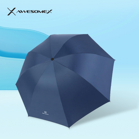 어썸엑스 UV차단 3단 수동 암막 파스텔 우양산(UPF50+) 블루 // 인쇄배송무료 #2
