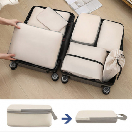 세븐 부피순삭 여행용압축파우치 7종 세트 캐리어정리백 #2