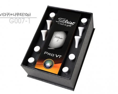 골프용품 타이틀리스트 골프 pro V1(3구)+나무티(10p) 골프공 골프사은품 t001 #3