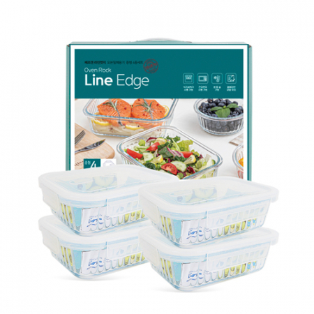 베르겐 new라인엣지 오븐밀폐용기 중형4종세트 #2