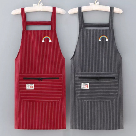 로페리아 순면 멜빵 지퍼 포켓 앞치마(500개이상만주문)(0215387) #2