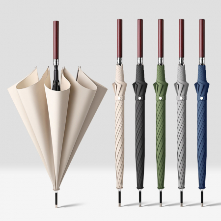 에렉타 8K 원터치 자동 장우산 (원목손잡이) #3