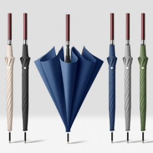 에렉타 8K 원터치 자동 장우산 (원목손잡이)