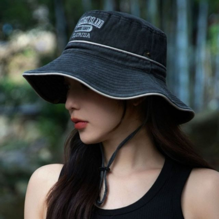 구제 스타일 하이킹 둥근챙 사이드 단추 벙거지 #2