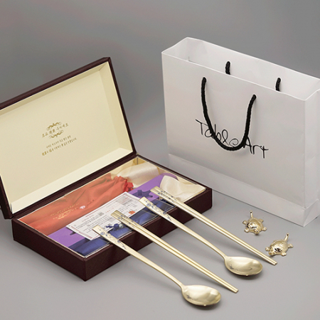 로즈블루 티타늄 수저 고급선물세트 #2