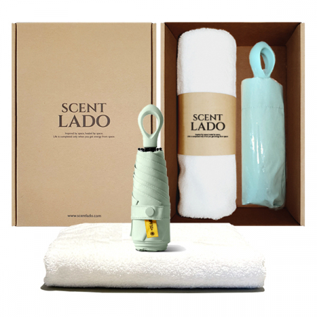 센트라도 송월 타올 수건 + 멀티고리 5단 양우산 세트 #4