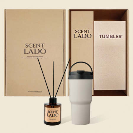 센트라도 디퓨저 150ml + 라운드 핸들 텀블러 세트 #4