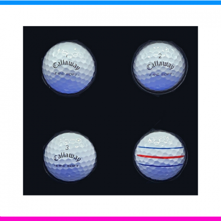 캘러웨이 erc soft 4구세트 3pc 캘러웨이 erc soft 트리플트랙 골프공 4구 캘러웨이 삼선 골프공 4구세트 #2