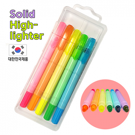 뉴칼라고체형광펜 5P세트 // 국산 #2