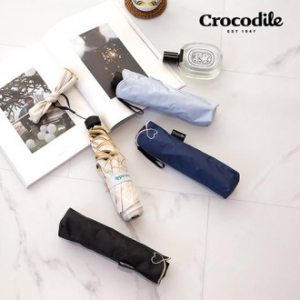 크로커다일 3단 하트포인트 자수 슬림 암막 우양산