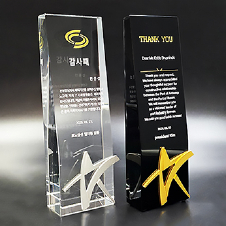 RSN12 크리스탈상패 감사패 #2