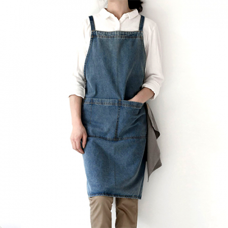 빈티지 캔버스 앞치마 미용실 공방 유치원 보육교사 앞치마 꽃가게 #2