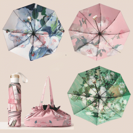 플라워 양우산 UV자외선 차단 파우치 #3