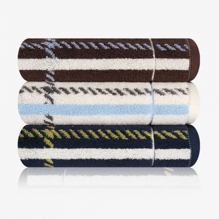 송월타올 카운테스마라 체크 200g 30수 코마사 #2