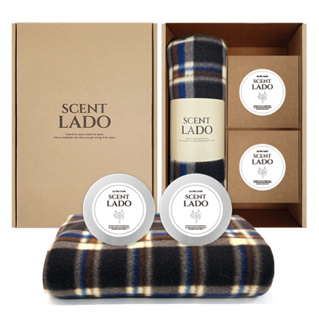 센트라도 네이처 담요+소이 캔들 2P 세트 #3