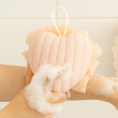 샤워타올 스펀지 욕실 각질제거 목욕 세트 #4