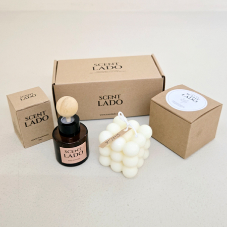 센트라도 미니 차량용 디퓨저 50ml+오브제 캔들 세트 #3