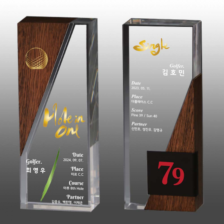 메탈 크리스탈 골프 트로피 S8A-246-56 #3