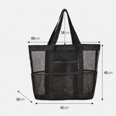 분리수납 메쉬 비치백 샤워가방 물놀이 가방 특대형
