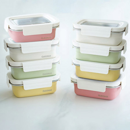 퀸나 파스텔 스텐 찬통 16P세트 #2