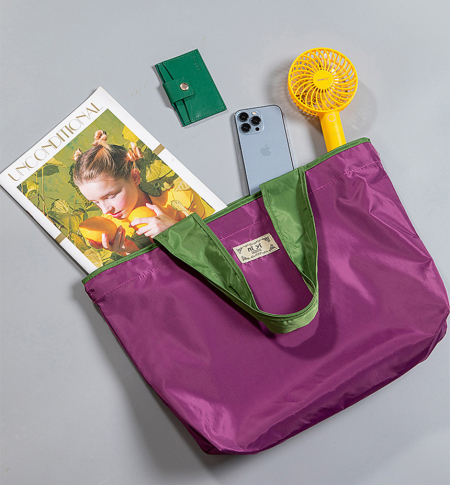 슬로라 투톤 접이식 에코 경량 장바구니 #2