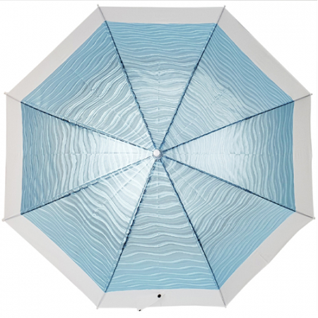 발렌타인 포에 60x8 자동 FRP 물결 투명 비닐 곡자 장우산 #3