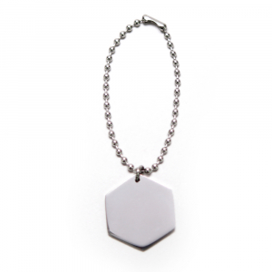 써지컬스틸 방울체인 각인 육각형 반려견인식표 H형