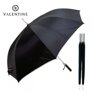 발렌타인 70x8 자동 늄 스프링 FRP 폴리실버 우산