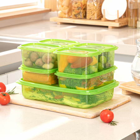 맥스앤맥스 항균 그린 7종 밀폐용기 세트 #2