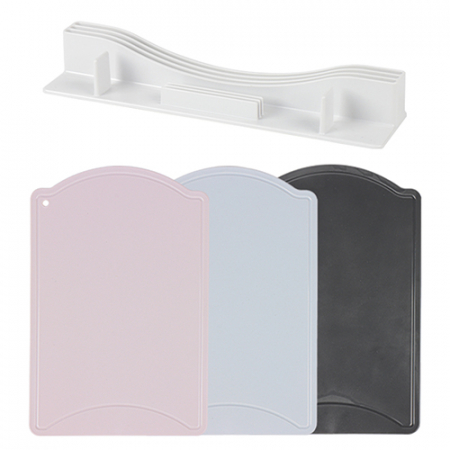 맥스앤맥스 도마 4종세트 도마 3P + 거치대 #2