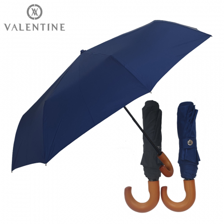 발렌타인 3단 55x8 폰지 나무 곡자 우산 #2