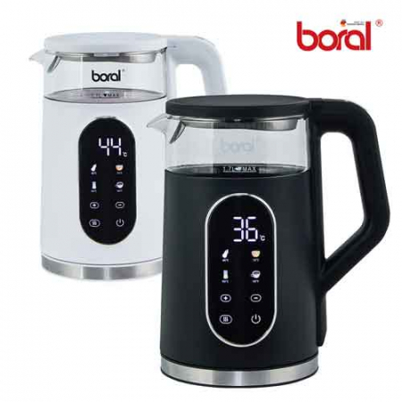 보랄 BR-602D 빅 LCD 디지털 이중 글래스 전기주전자 1.7L #2
