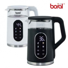 보랄 BR-602D 빅 LCD 디지털 이중 글래스 전기주전자 1.7L