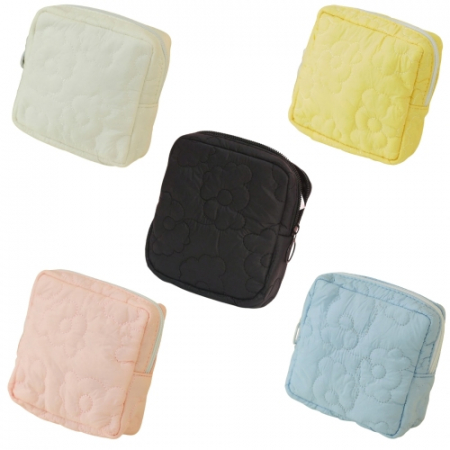 파스텔 미니파우치 플라워 화장품파우치 생리대파우치 사각파우치 #3