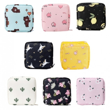 다용도 미니파우치 화장품파우치 생리대파우치 사각파우치 #2