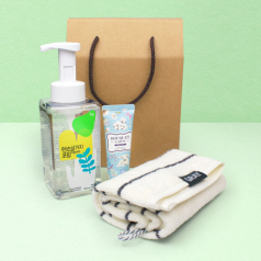 순샘 맨손설거지 500ml +그레이 모달혼방사 프리미엄 주방타올 + 부케가르니 핸드크림