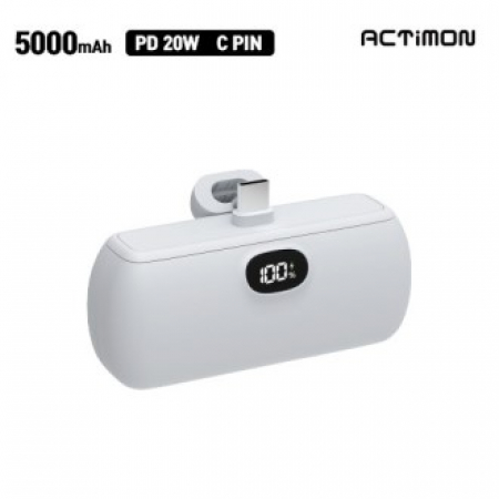엑티몬 PD20W일체형보조배터리5000mah C타입 #2