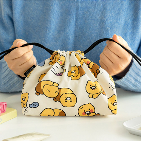 캐릭터 보부상 패턴 스트링 파우치 #3