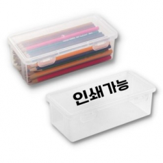 다온 투명필통 학생필통 대용량필통
