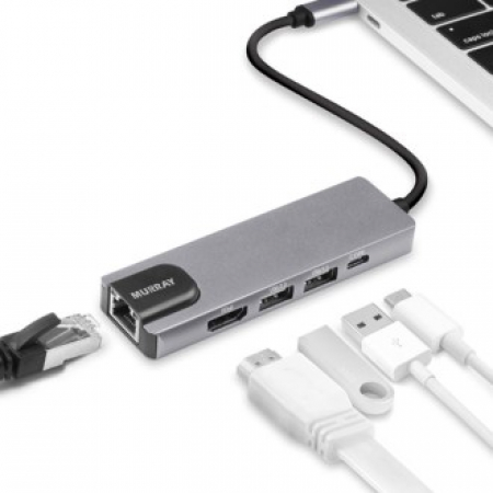 파인큐브 C타입 멀티허브 젠더 LAN USB HDMI C-MULTI B #2