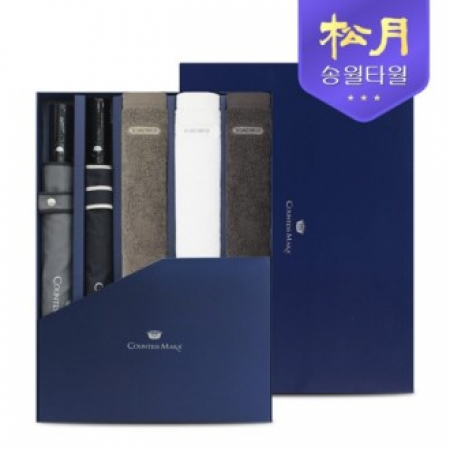 송월 40수 포인트40 타올 200g + CM 2단 폰지 바이어스 우산 5P 콤보세트 #2