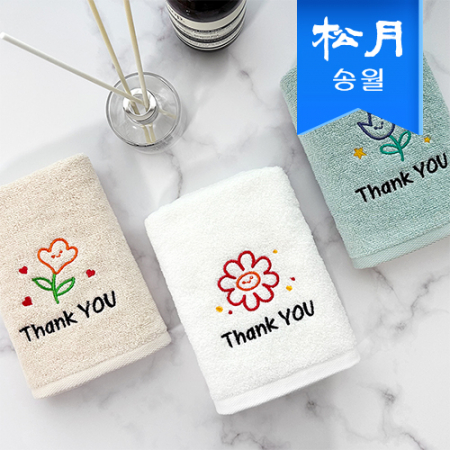 [송월타올] 땡큐 플라워 130g 기념수건 답례품 #2